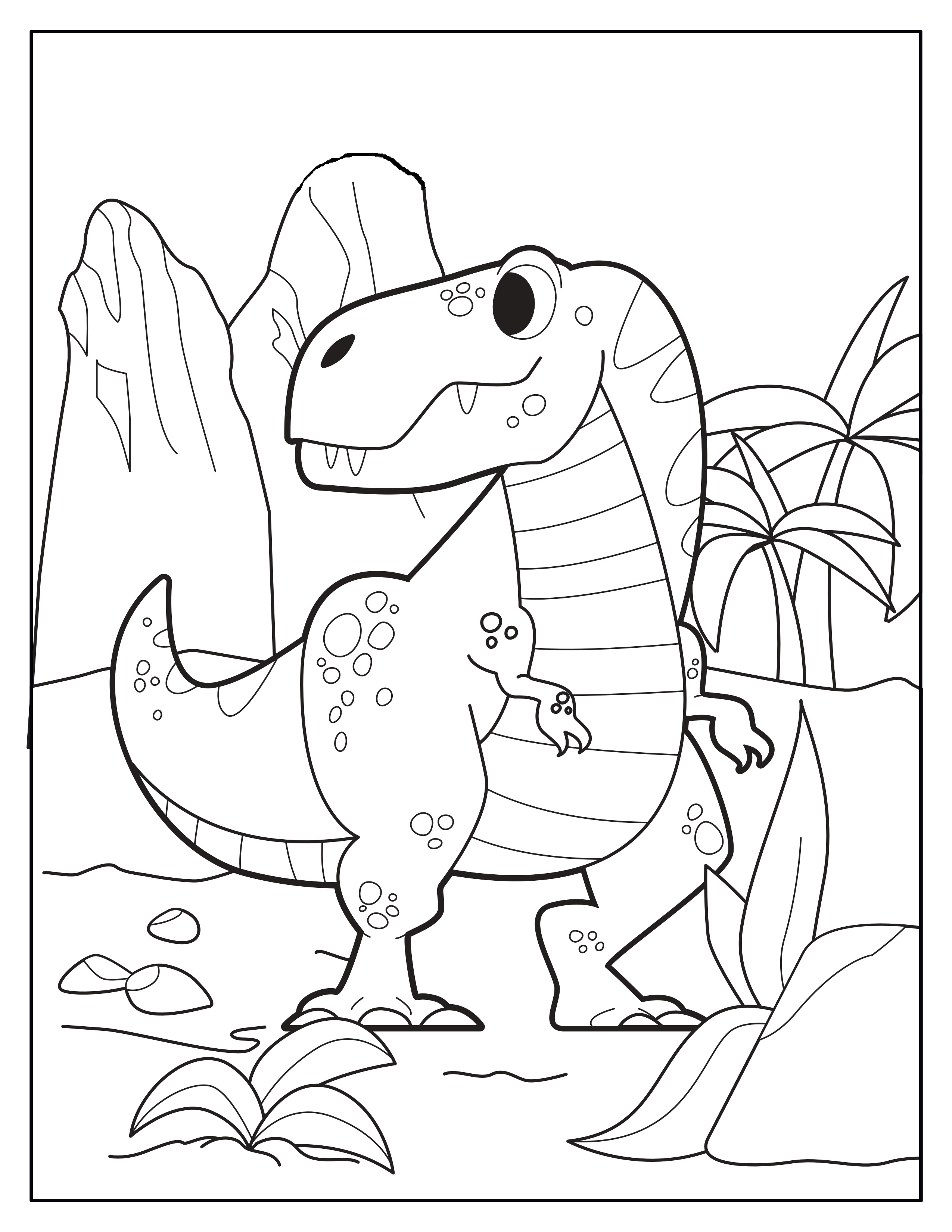Раскраска тираннозавра